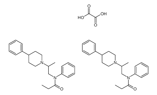 oxalic acid,N-phenyl-N-[2-(4-phenylpiperidin-1-yl)propyl]propanamide结构式