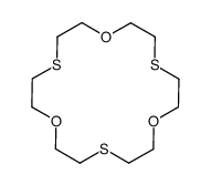 1,7,13-trioxa-4,10,16-trithiacyclooctadecane Structure