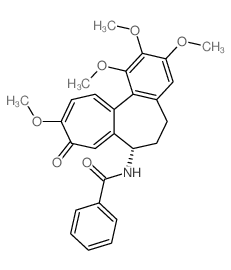Benzamide,N-[(7S)-5,6,7,9-tetrahydro-1,2,3,10-tetramethoxy-9-oxobenzo[a]heptalen-7-yl]- Structure