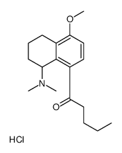 (5-methoxy-8-pentanoyl-1,2,3,4-tetrahydronaphthalen-1-yl)-dimethylazanium,chloride结构式