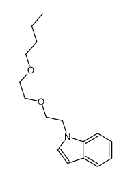 1-[2-(2-butoxyethoxy)ethyl]indole结构式