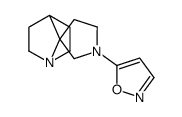 5-spiro[1-azabicyclo[2.2.1]heptane-7,3'-pyrrolidine]-1'-yl-1,2-oxazole结构式
