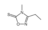 3-ethyl-4-methyl-1,2,4-oxadiazole-5-thione结构式