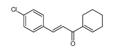 3-(4-chlorophenyl)-1-(cyclohexen-1-yl)prop-2-en-1-one Structure