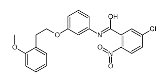 5-chloro-N-[3-[2-(2-methoxyphenyl)ethoxy]phenyl]-2-nitrobenzamide结构式