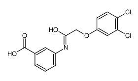3-[[2-(3,4-dichlorophenoxy)acetyl]amino]benzoic acid Structure
