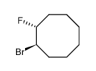 trans-1-bromo-2-fluorocyclooctane结构式