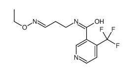 N-(3-ethoxyiminopropyl)-4-(trifluoromethyl)pyridine-3-carboxamide结构式