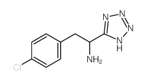 2-(4-chlorophenyl)-1-(2H-tetrazol-5-yl)ethanamine结构式