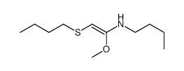 N-(2-butylsulfanyl-1-methoxyethenyl)butan-1-amine结构式