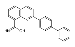 2-(4-phenylphenyl)quinoline-8-carboxamide Structure