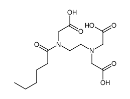 2-[carboxymethyl-[2-[carboxymethyl(hexanoyl)amino]ethyl]amino]acetic acid Structure