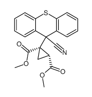 Dimethyl 1-(9-cyanothioxanthen-9-yl)cyclopropane-cis-1,2-dicarboxylate Structure