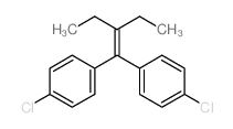 Benzene,1,1'-(2-ethyl-1-butenylidene)bis[4-chloro- (9CI) Structure
