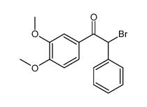 2-bromo-1-(3,4-dimethoxyphenyl)-2-phenylethanone结构式