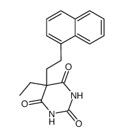 5-Ethyl-5-[2-(1-naphtyl)ethyl]-2,4,6(1H,3H,5H)-pyrimidinetrione结构式
