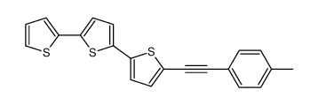 2-[2-(4-methylphenyl)ethynyl]-5-(5-thiophen-2-ylthiophen-2-yl)thiophene Structure