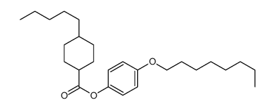 (4-octoxyphenyl) 4-pentylcyclohexane-1-carboxylate Structure
