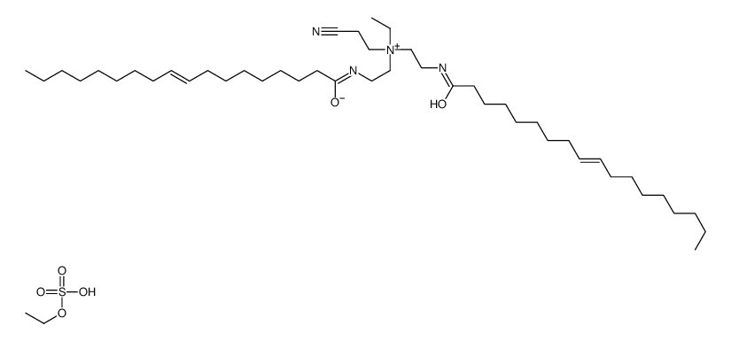 2-cyanoethyl-ethyl-bis[2-[[(E)-octadec-9-enoyl]amino]ethyl]azanium,ethyl sulfate Structure