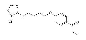 1-[4-[4-(3-chlorooxolan-2-yl)oxybutoxy]phenyl]propan-1-one Structure