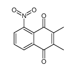 2,3-dimethyl-5-nitro-[1,4]naphthoquinone结构式