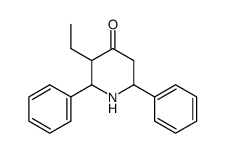 3-ethyl-2,6-diphenyl-piperidin-4-one结构式
