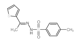 Benzenesulfonic acid,4-methyl-, 2-[1-(2-thienyl)ethylidene]hydrazide Structure
