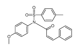 N-(4-methoxyphenyl)-N-(4-methylphenyl)sulfonyl-3-phenylprop-2-enamide结构式