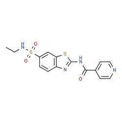 N-[(2E)-6-(ethylsulfamoyl)-1,3-benzothiazol-2(3H)-ylidene]pyridine-4-carboxamide picture