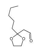 2-(2-pentyl-1,3-dioxolan-2-yl)acetaldehyde Structure