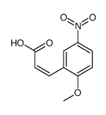 3-(2-Methoxy-5-nitrophenyl)propenoic acid Structure
