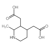 2-[3-(carboxymethyl)-2-methyl-4-piperidyl]acetic acid结构式