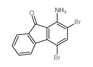9H-Fluoren-9-one,1-amino-2,4-dibromo- Structure