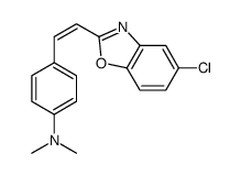 4-[2-(5-chloro-1,3-benzoxazol-2-yl)ethenyl]-N,N-dimethylaniline结构式
