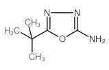 5-叔-丁基-1,3,4-恶二唑-2-胺结构式