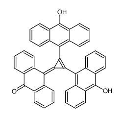 1,2-bis(9-hydroxy-10-anthryl)cyclopropen-3-ylidenanthrone结构式