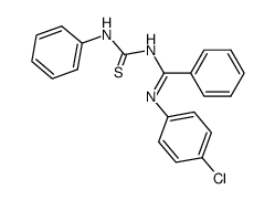 N-[N-(p-chlorophenyl)benzimidoyl]thiourea结构式