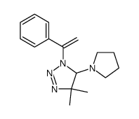 5,5-dimethyl-3-(1-phenylvinyl)-4-(1-pyrrolidinyl)-Δ1-1,2,3-triazoline结构式