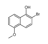2-bromo-5-methoxynapththalen-1-ol结构式
