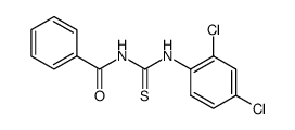 N-benzoyl-N’-(2,4-dichlorophenyl)thiourea结构式