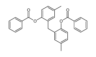 2,2'-Methylenebis(4-methylphenol)dibenzoate结构式