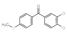 (3,4-dichlorophenyl)-(4-methylsulfanylphenyl)methanone Structure
