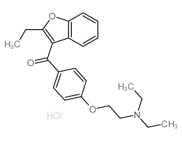 [4-(2-diethylaminoethoxy)phenyl]-(2-ethylbenzofuran-3-yl)methanone Structure
