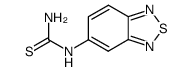 benzo[1,2,5]thiadiazol-5-yl-thiourea结构式
