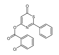 (6-oxo-2-phenyl-1,3-thiazin-4-yl) 2-chlorobenzoate结构式