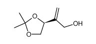 (S)-2-(2,2-dimethyl-1,3-dioxolan-4-yl)prop-2-en-1-ol Structure