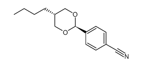 trans-4-(5-Butyl-1,3-dioxane-2-yl)benzenenitril Structure