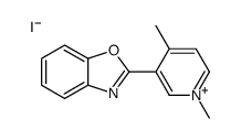 2-(1,4-dimethylpyridin-1-ium-3-yl)-1,3-benzoxazole,iodide Structure
