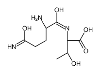 (2S,3R)-2-[[(2S)-2,5-diamino-5-oxopentanoyl]amino]-3-hydroxybutanoic acid Structure