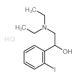 Benzenemethanol,a-[(diethylamino)methyl]-2-iodo-, hydrochloride (1:1) structure